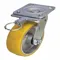 Standard Plate Caster, Polyurethane, 1250 Lbs. Load Rating, 6 Inch Wheel Dia.