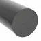 Plastic Rod, 3 Ft Length, Black, Opaque, 600 Psi Tensile Strength