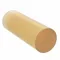 Polyurethane Rod, Standard, 3 Inch Dia, 6 Inch Length, 80A, Amber, Semi-Clear