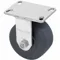 Corrosion-Resistant Kingpinless Plate Caster, 6 Inch Dia