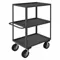 Utility Cart With Lipped Metal Shelves, 1200 Lb Load Capacity, 36 Inch X 24 Inch