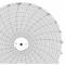 Pyöreä paperitaulu, halkaisija 10 tuumaa, 0–800, 100 pakkaus