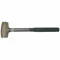 Copper Mallet, Steel Handle, 2 5/8 Lb Head Wt, 2 1/4 Inch Dia, 3 1/4 Inch Head Lg