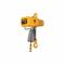 Electric Chain Hoist, 600 Lb Load Capacity, 1 Speeds, 230 Volt, 15 Fpm, 0.75 Hp, H4