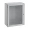 Enclosure, Window Door, 24 x 24 x 10 Inch Size, Gray, Steel