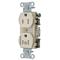 Straight Receptacle, 1/2 Load Controlled, 15A 125V, B And S Wired, Light Almond