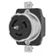 Receptacle, 50A, 480VAC, 2-Pole, 3-Wire Grounding