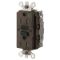 Gfci Receptacle, 20A 125V Industrial Ground Fault Receptacle, Brown