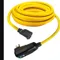 Gfci Line Cord, Portable, Manual, 15A 120VAC, 5-15R, 25 Ft, 4-6 Ma