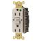 Gfci Receptacle, 15A 125V, 2-P 3-W Grounding, 5-15R, Light Almond