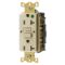 Gfci Receptacle, 20A 125V, 2-Pole 3-Wiregrounding, 5-20R, Ivory