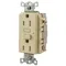 Gfci Receptacle, 15A, Weather-Resistant, Tamper-Resistant, Ivory