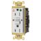 Gfci Receptacle, Ig, 15A 125V, 2-P 3-W Grounding, 5-15R, White