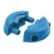 Cord Clamp, Locking, Size 2, Blue