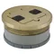 Floor Box Flange And Door Assembly, Brass