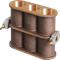 Betongsylinderform, 51 x 102mm, 3-Gang, Bronse