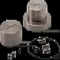 Triaxial Cap and Base Set 1.4 Inch Cap and Base Set, Stainless Steel