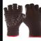 Coated Glove, XL, Knit Glove, Fingerless, Black, Knit Cuff, Blocks, Dotted, 1 Pair