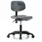 Polyurethane Cleanroom Task Chair, 17 to 22 Inch Seat Height Range, Black