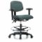 Vinyl Cleanroom Task Chair, 22-29 hüvelykes ülésmagasság -tartomány, kék