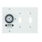 Heavy-Duty Mechanical In-Wall Timer, Timer and Toggle Switch, 120V AC, 20A, White