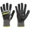 Coated Glove, 2XL, Full Finger, ANSI Impact Level 1, Knit Cuff, Unlined Liner