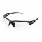 Skyddsglasögon, klar nyans, HC/AF-beläggning, svart/röd, Pk 12