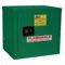 Pesticides Safety Cabinet, 6 gal, Green, Self-Closing, 1 Shelves