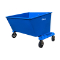 Self Dumping Mobile Hopper, 8 Inch Mold-on-Rubber Casters, 1.5 cu. yd. Volume