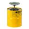 Plunger Dispensing Can, 1 Gallon, Steel, Yellow