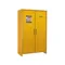 Storage Cabinet, Double Door, 3 Shelves, 30 Gallon, 1200 x 2070mm Size, Yellow