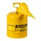 Safety Can, Flame Arrester, Type I, 5 Gallon, 16-7/8 Inch Height, Yellow