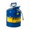 Safety Can, 5/8 Inch Metal Hose, Type II, 5/8 Inch Size, 5 Gallon, Blue