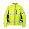 Jacket, Horizontal, ANSI Class 3, 5XL, Lime, Zipper, 4 Pockets, Soft Shell Jacket Jacket