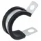 Cable Clamp, Cushioned, Natural, 0.2813 In Mounting Hole Dia., 1/2 In Band Wd., 2 1/2 In Clamping Dia.