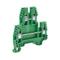 Terminal Block, Green, 20A, 35mm Din Rail Mount, Pack Of 25