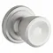 Knob Lockset, 2, Abbey, Satin Chrome, Not Keyed