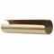 316 Rail Connector, Rail Connector, Round, Brass, 6 Inch Overall Length, Gold