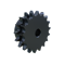 Roller Chain Sprocket, 17 Teeth, 69.116 mm Pitch Dia., 76.482 mm O.D., Steel