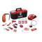 Lockout Toolbox with Valve and Electrical Device Assortment and 3 Thermoplastic Padlocks