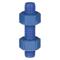 B7 Fluoropolymer Coated Stud With 2H Nuts, 1-1/4 X 7 Inch Size, 4PK