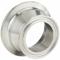 Short Concentric Reducer, 316L Stainless Steel, Clamp x Clamp, 1 Inch x 2 1/2 Inch Tube Od