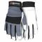 Mechanics Gloves, Size M, Mechanics Glove, Full Finger, Goatskin, Padded Palm, 919, 1 Pair