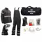 Ppe4 Arc Flash Kit, Size 2XL, 40 Cal/Sq Cm Atpv, Pyrad, Gloves/Lift Front Hood, 8 Glove Sz