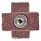 Cross Pad, 1 Inch Width X 1 Inch Length, #3-48 Eyelet, Aluminum Oxide, P80 Grit, J Wt Cotton