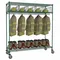 Turnout Gear Rack Mobile 5 Compartment