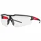 Safety Glasses, Anti-Scratch, No Foam Lining, Wraparound Frame, Half-Frame, Black, Unisex