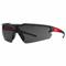 Safety Glasses, Anti-Scratch, No Foam Lining, Wraparound Frame, Half-Frame, Gray, Black