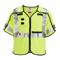 Safety Vest, Ansi Class 3, X, S/M, Lime, Solid Polyester, Hook-And-Loop, Single, Mic Tab