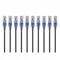 Cordon de raccordement voix et données, rond, 30 AWG, noir, longueur totale de 3 pieds, 6 A, PVC